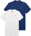 Męski zestaw koszulek polo 2-pak 4F PTSM366 10S+031S