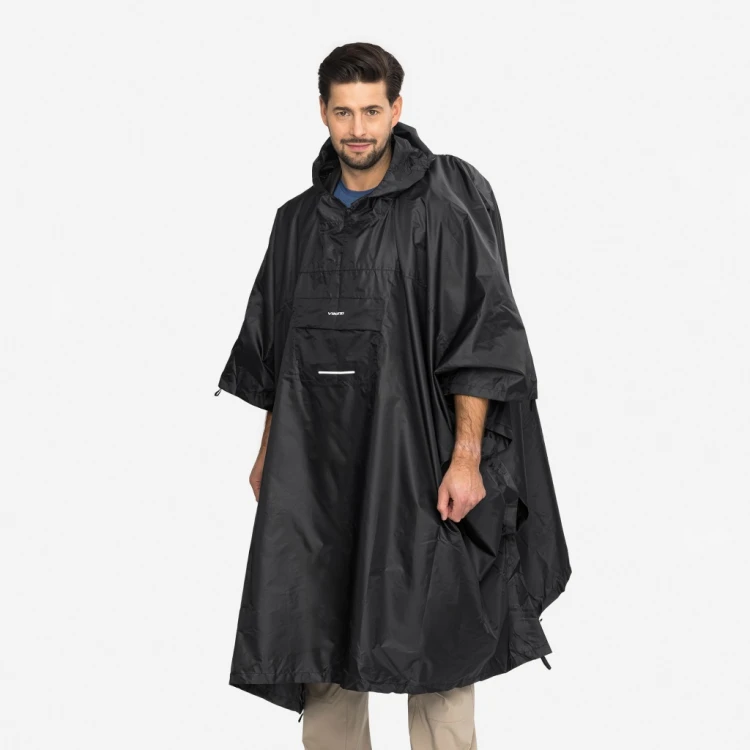 Poncho przeciwdeszczowe Viking peleryna Vesper Backpack czarny