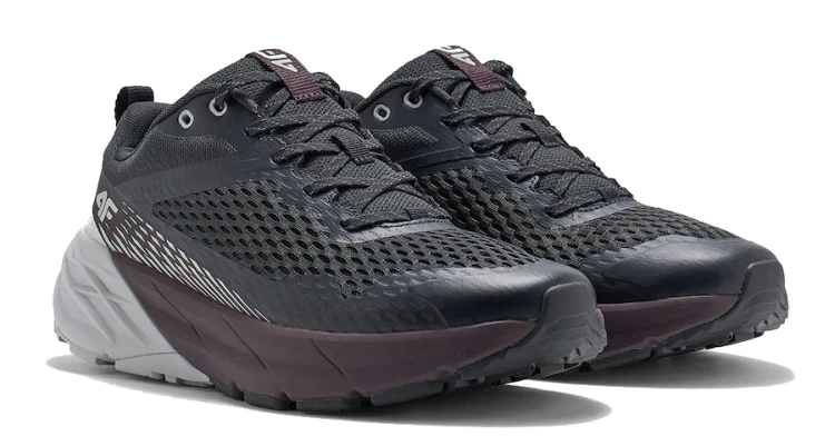 Męskie buty sportowe 4F Speed Hiker OTSM037 50S czarny/fioletowy