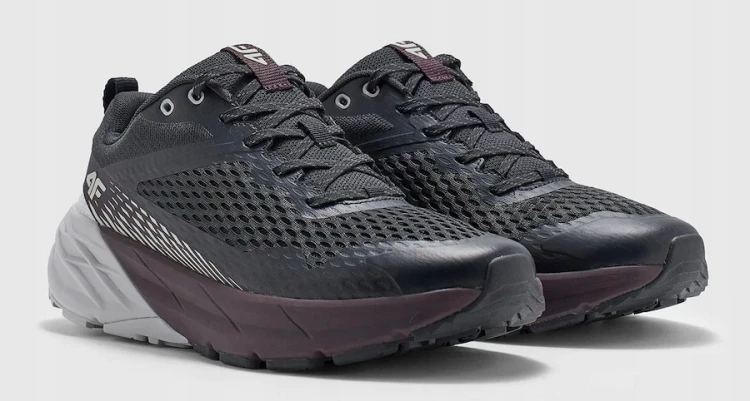 Męskie buty sportowe 4F Speed Hiker OTSM037 50S czarny/fioletowy