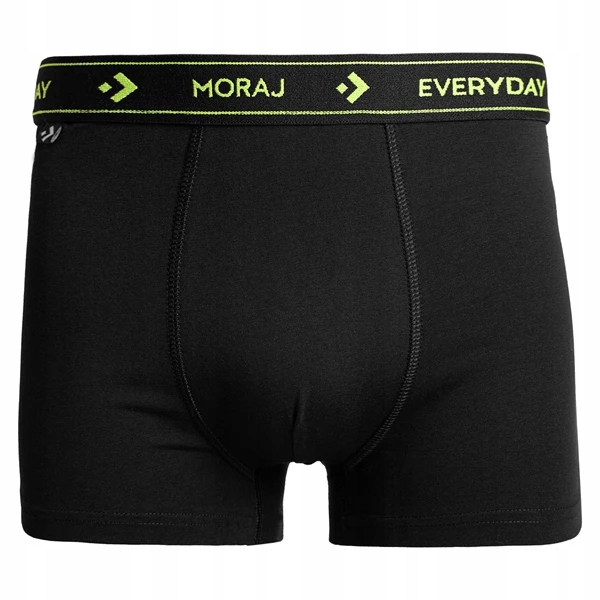 Męskie bokserki bawełniane Moraj MBX550-412 4-pak czarny