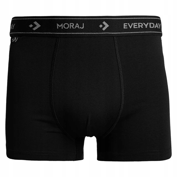 Męskie bokserki bawełniane Moraj MBX550-412 4-pak czarny