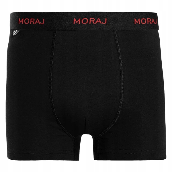Męskie bokserki bawełniane Moraj MBX550-410 5-pak czarny