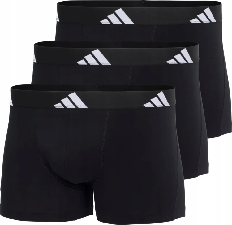 Bokserki męskie ADIDAS Active flex cotton 3-pak 4AM002 czarny