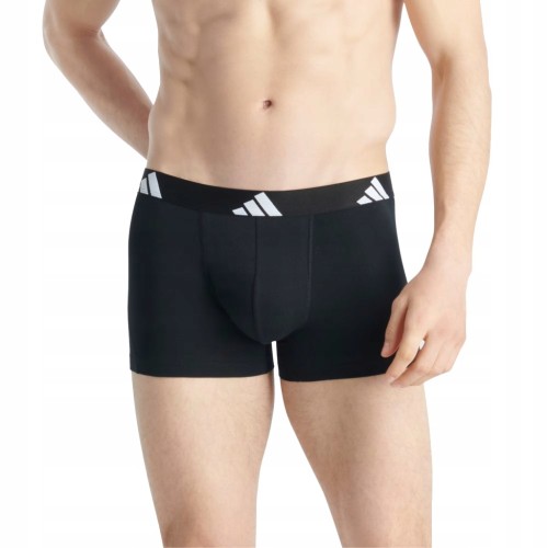 Bokserki męskie ADIDAS Active flex cotton 3-pak 4AM002 czarny