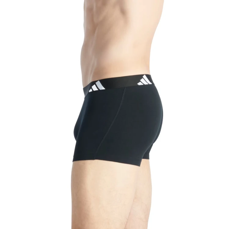 Bokserki męskie ADIDAS Active flex cotton 3-pak 4AM002 czarny
