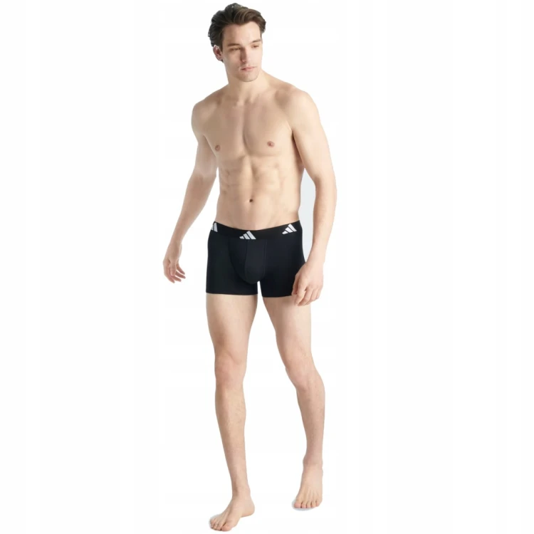 Bokserki męskie ADIDAS Active flex cotton 3-pak 4AM002 czarny