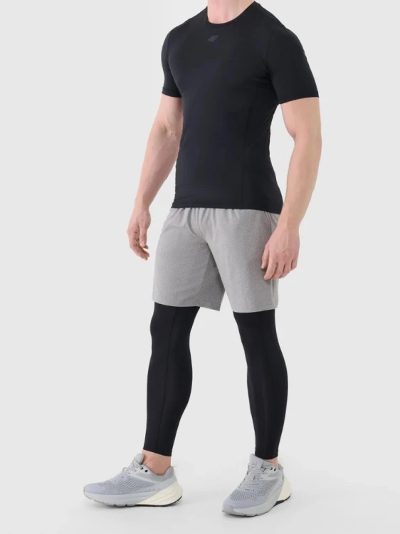 Męskie spodenki sportowe szybkoschnące 4F FSHM1277 25M  jasny szary
