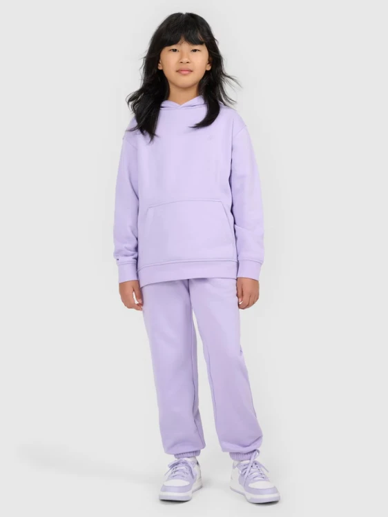 Dziewczęcy dres 4F komplet bluza + spodnie 51S fioletowy