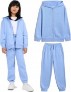 Dziewczęcy dres 4F komplet bluza + spodnie 33S niebieski