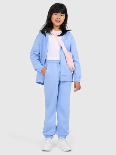 Dziewczęcy dres 4F komplet bluza + spodnie 33S niebieski