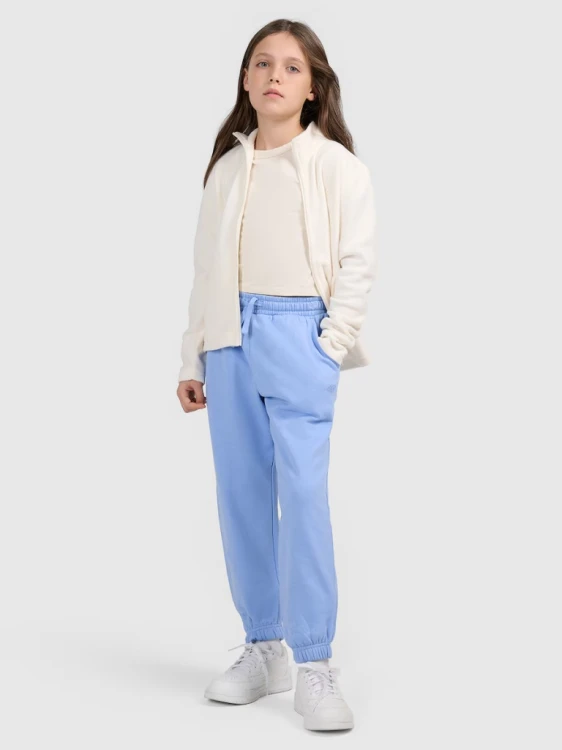 Dziewczęcy dres 4F komplet bluza + spodnie 33S niebieski