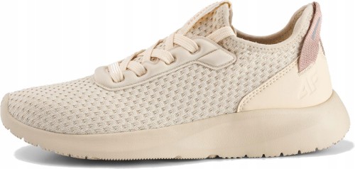 Damskie buty sportowe 4F LOWF118 12S kremowy