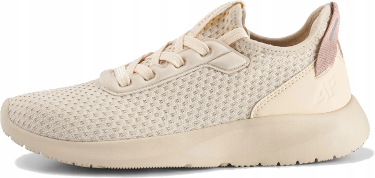 Damskie buty sportowe 4F LOWF118 12S kremowy