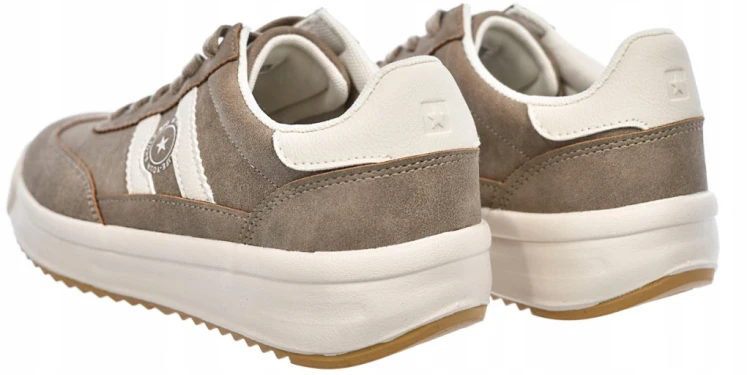 Damskie buty Big Star tenisówki UU274025 beżowy