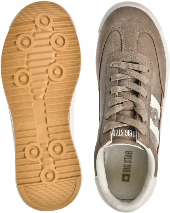Damskie buty Big Star tenisówki UU274025 beżowy