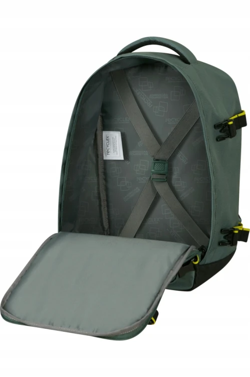 Plecak turystyczny kabinowy American Tourister Take2cabin zielony 24 L