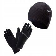 Zestaw do biegania Nike czapka + rękawiczki 0595.082 czarny