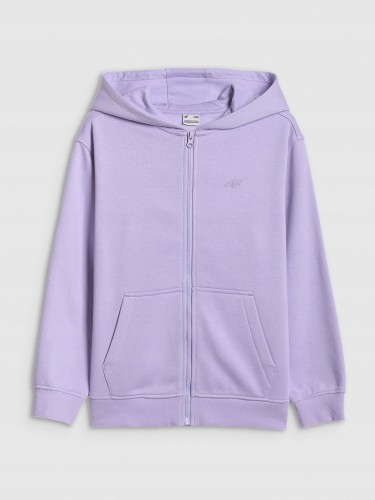 Dziewczęcy dres 4F komplet bluza + spodnie fioletowy 51S 122 cm