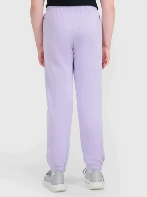 Dziewczęcy dres 4F komplet bluza + spodnie fioletowy 51S 122 cm
