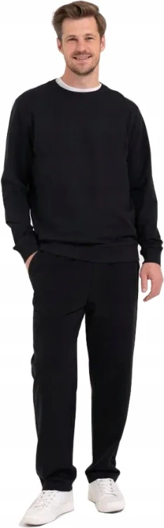 Męski dres sportowy Moraj OBM3000-001+OSM3000-007 czarny