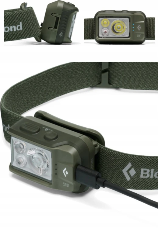 Black Diamond Spot 450 BD620728 3010 Czołówka LED 450 lm Latarka Zielona
