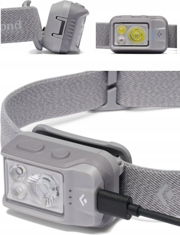 Black Diamond Spot 450 BD620728 1016 Czołówka LED 450 lm Latarka szara