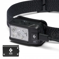 Latarka czołowa + akumulator Black Diamond Spot DFR BD620769 0002 Czołówka 450lm czarny