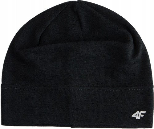 Czapka z wełny merino 4F FCAU169 czarny 20S
