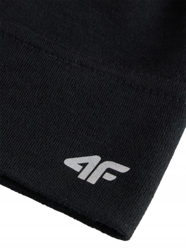Czapka z wełny merino 4F FCAU169 czarny 20S