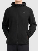 Męski polar z kapturem 4F bluza polarowa FLEM488 20S czarny