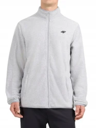 Męski polar 4F bluza polarowa FLEM489 27M jasny szary