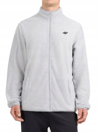Męski polar 4F bluza polarowa FLEM489 27M jasny szary