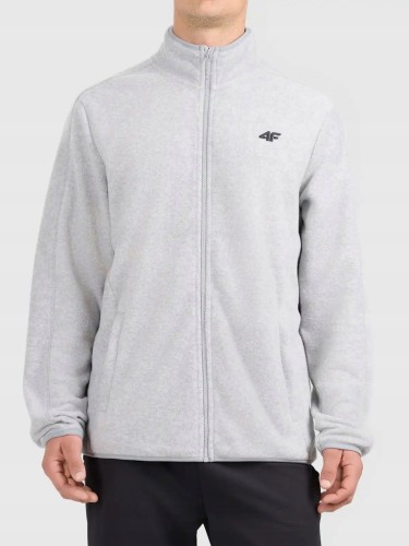 Męski polar 4F bluza polarowa FLEM489 27M jasny szary