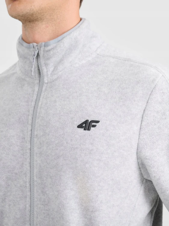 Męski polar 4F bluza polarowa FLEM489 27M jasny szary