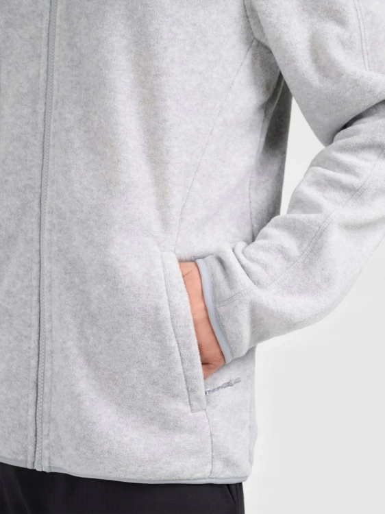 Męski polar 4F bluza polarowa FLEM489 27M jasny szary