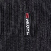Czapka męska zimowa beanie klasyczna Moraj DCM1000-005 grafit