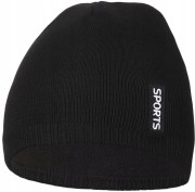 Czapka męska zimowa beanie klasyczna Moraj DCM1000-006 czarny