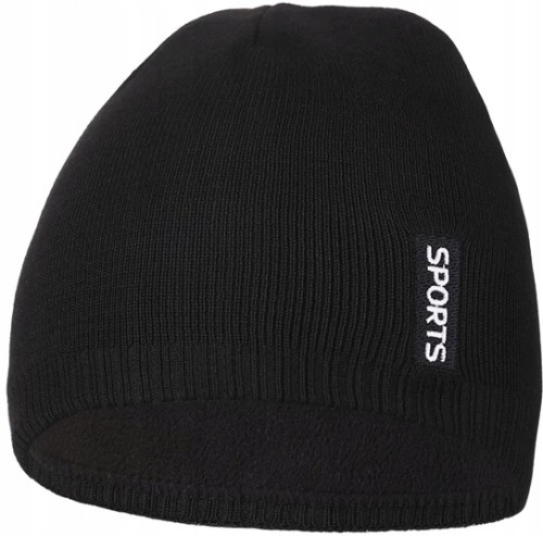 Czapka męska zimowa beanie klasyczna Moraj DCM1000-006 czarny