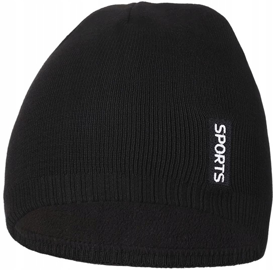 Czapka męska zimowa beanie klasyczna Moraj DCM1000-006 czarny