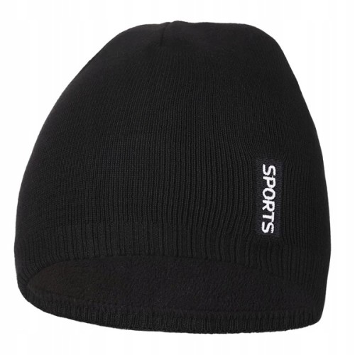 Czapka męska zimowa beanie klasyczna Moraj DCM1000-006 czarny