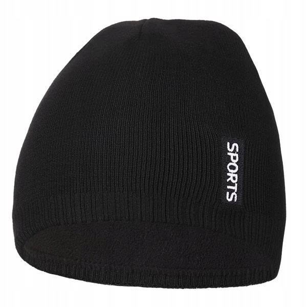 Czapka męska zimowa beanie klasyczna Moraj DCM1000-006 czarny