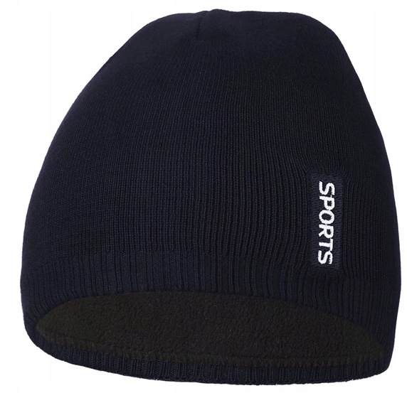 Czapka męska zimowa beanie klasyczna Moraj DCM1000-006 granatowy