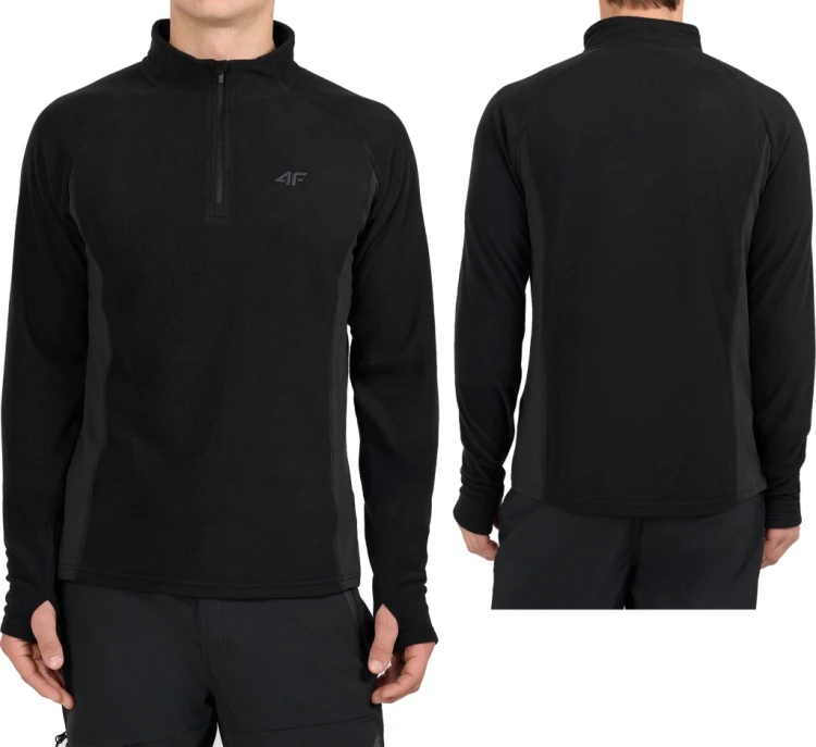 Męski polar 4F bluza polarowa FLEM093 20S czarny