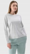 Bluzka longsleeve damska 4F LONF431 27M jasny szary