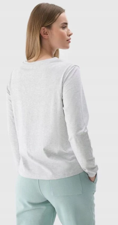 Bluzka longsleeve damska 4F LONF431 27M jasny szary