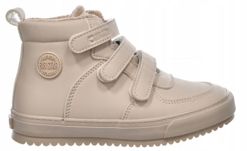 Dziecięcie buty ocieplane na rzepy Big Star SS374072 beżowy