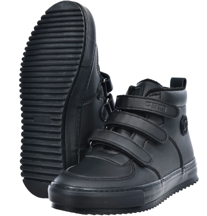 Dziecięcie buty ocieplane na rzepy Big Star SS374070 czarny
