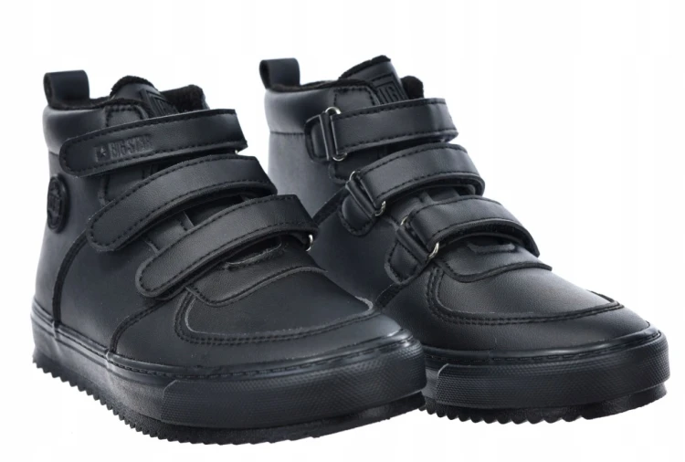 Dziecięcie buty ocieplane na rzepy Big Star SS374070 czarny