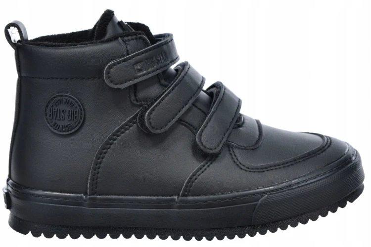 Dziecięcie buty ocieplane na rzepy Big Star SS374070 czarny